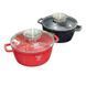 Кастрюля круглая с крышкой 2,4л 20см Top Kitchen TК00051 Красная 24021 фото 2