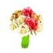 Набір гелевих ручок квітка 16 шт Рожеві, білі, жовті троянди 3596 фото 2