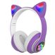 Бездротові навушники Bluetooth з котячими вушками STN-28 Фіолетові 11765 фото 1