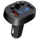 FM-модулятор + автомобільний зарядний пристрій XO BCC03 car charger 18W Bluetooth + QC3.0 Quick Charger Чорне 32036 фото 1