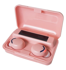 Беспроводные Bluetooth наушники Proud Sound TWS F9 с сенсорным управлением Розовые 8800 фото