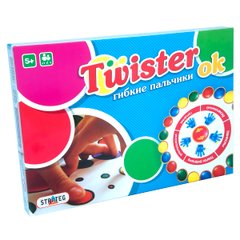 Розважальна гра твістер Strateg Twister Ok гнучкі пальчики російською мовою (91) 91-00002 фото