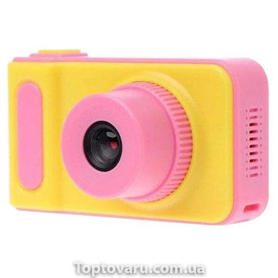 Дитячий цифровий фотоапарат Smart Kids Camera V7 (жовто-рожевий) 1635 фото