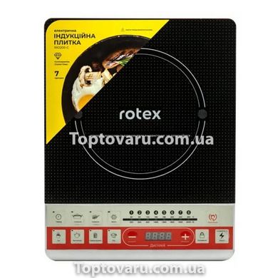 Плита індукційна настільна Rotex RIO200-C 1 конфорка 2000 Вт Сіра 8033 фото