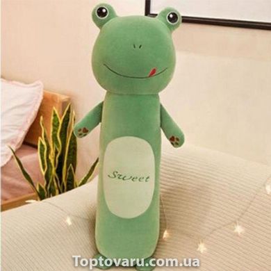 Мягкая игрушка-подушка Лягушка 50 см Зеленая 7550 фото