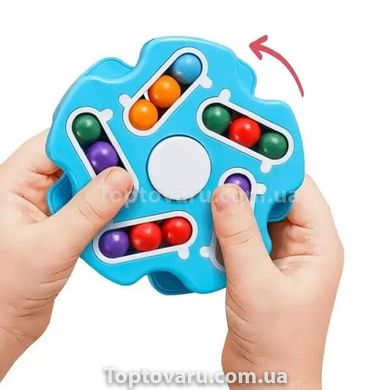 Спіннер дитячий розвиваючий антистрес Finger Top Cube Блакитний 12228 фото