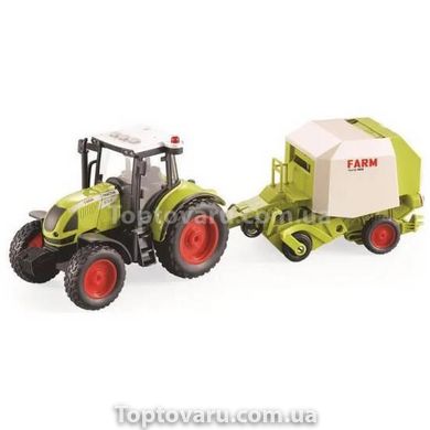 Игрушка Трактор с прицепом со звуковыми и световыми эффектами Farmland Зеленый 15308 фото