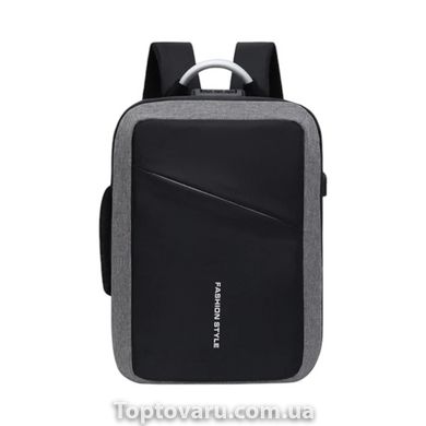 Рюкзак для ноутбука із кодовим замком Антизлодій Fashion Style Сірий 14485 фото