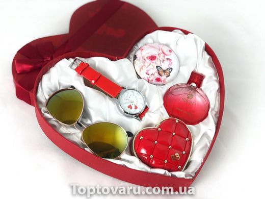 Подарочный набор женский Jesou в Сердце № 33 Красный NEW фото