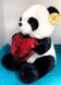 Плюшевый мишка Панда с сердцем в подарочной упаковке р-р M 1645 фото 3