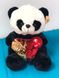 Плюшевий ведмедик Панда з серцем в подарунковій упаковці р-р M 1645 фото 2