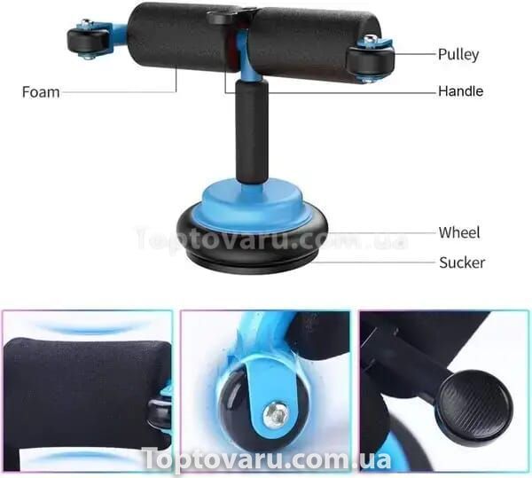 Универсальный тренажер для дома Multifunction Abdominal Wheel Черный 10735 фото