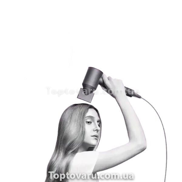 Фен для волос с насадкой-концентратором 1600Вт Hair Dryer Fan Фуксия 18544 фото