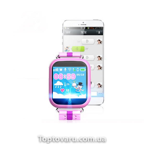 Детские Умные Часы Smart Baby Watch Q100 розовые 977 фото