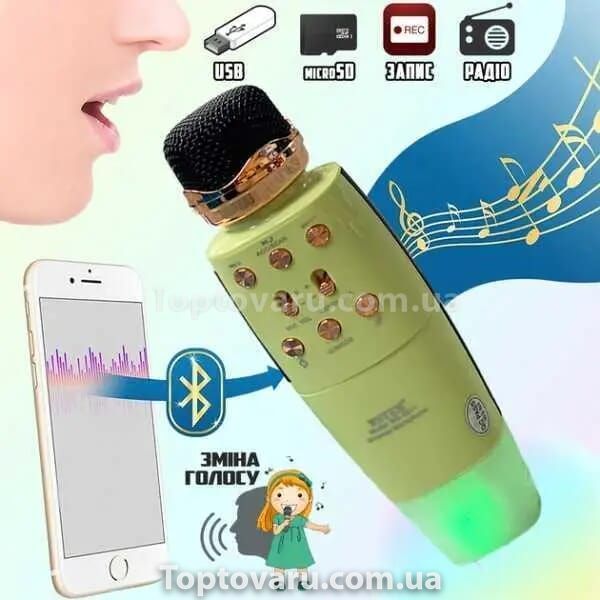 Беспроводной микрофон WSTER WS2011 Bluetooth Зеленый 10533 фото