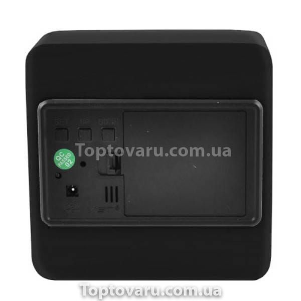 Годинник мережевий з датчиком температури USB Біле підсвічування VST-898-4 Чорний 21750 фото