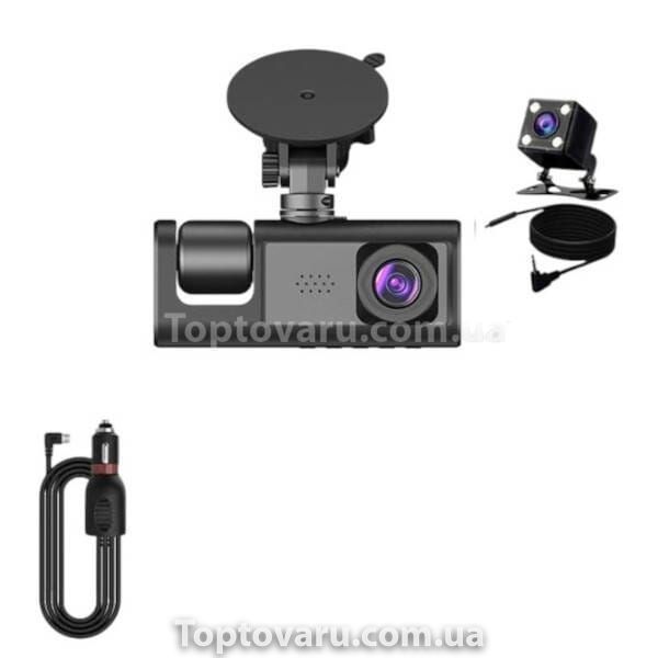 Видеорегистратор 3 камеры Full HD 1080 Traffic recorder Z37 21335 фото
