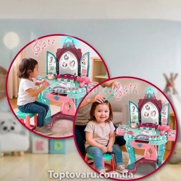Игровой набор Трюмо напольное музыкальное с аксессуарами для девочек 008-988 Разноцветное 32332 фото