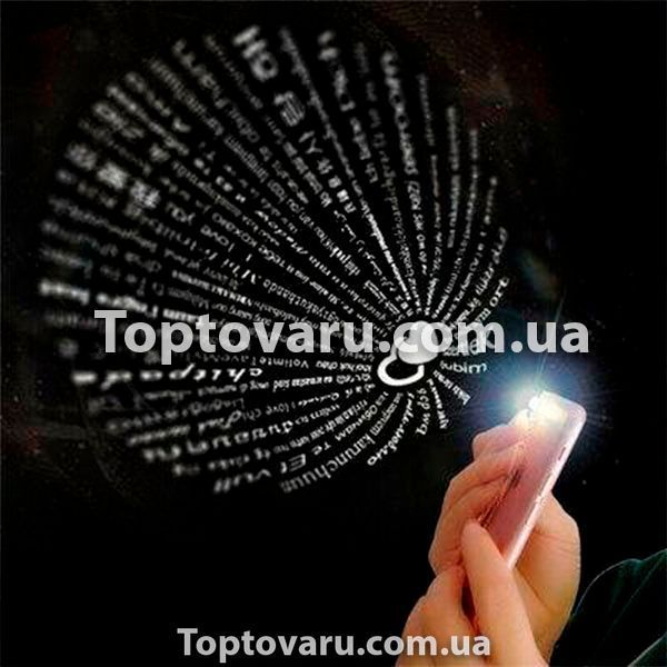 Кулон з проекцією "Я тебе люблю" на 100 мовах світу срібний Серце 870 фото