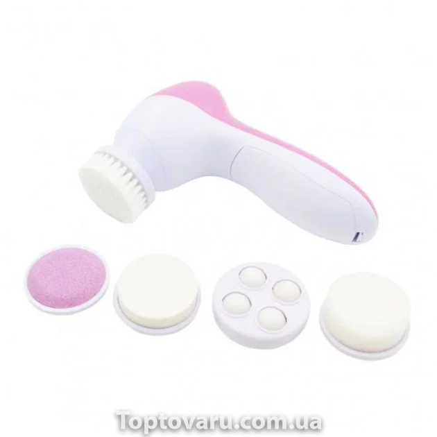 Универсальный массажер для лица и тела Massager 5in1 AE-8782 Розовый 3501 фото