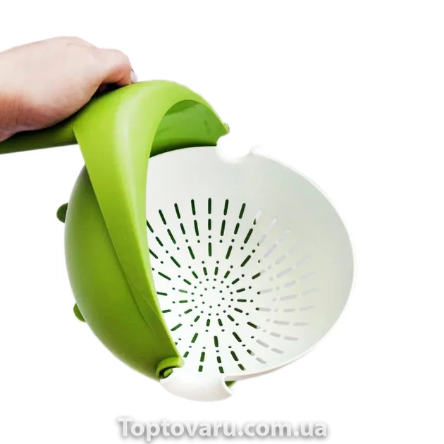 Друшляк кухонний 2 в 1 Mesh Strainer зелений 10047 фото