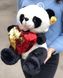 Плюшевый мишка Панда с сердцем в подарочной упаковке р-р M 1645 фото 5