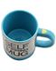 Кружка мешалка Self Stirring mug Чашка Голубая 377 фото 4