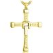 Хрест Домініка Торетто з ланцюжком Золотистий 1357 фото 3