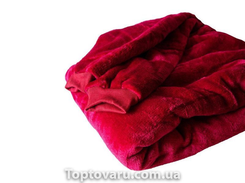 Толстовка-плед с капюшоном Huggle Hoodie красный 1121 фото