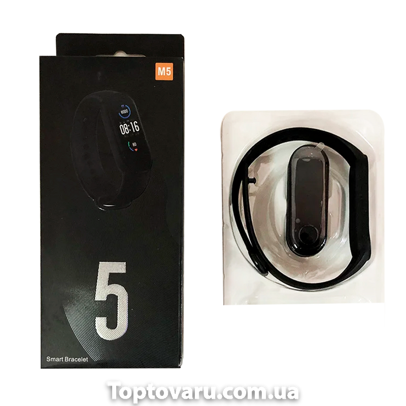 Фітнес браслет M5 Band Smart Watch Bluetooth Чорний 968 фото