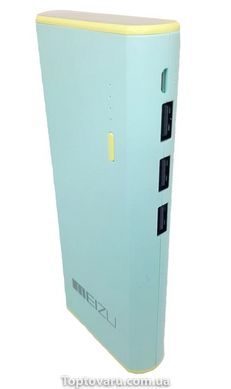 Power Bank Mz-30000 mAh 3USB + LED ліхтар бірюза 285 фото