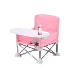 Складаний тканинний стіл для годування Baby Seat Рожевий 2623 фото
