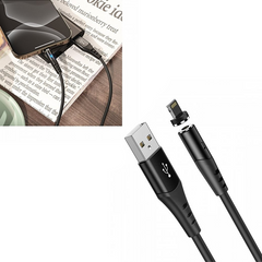 Кабель USB - Lightning Magnet HOCO X60 Чёрный 10137 фото