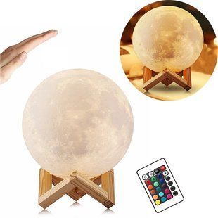 Настільний світильник Magic 3D Moon Light з пультом 4529 фото