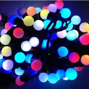 Гірлянда лінійна внутрішня Кульки 10M 510LED USB AND 93-5 Чорний дріт, мультиколор 31201 фото
