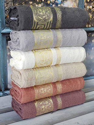 Рушники Sweet dreams Versace 50х90см Махра набір 6шт 17249 фото