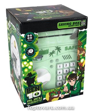 Дитячий сейф-скарбничка piggy bank з кодовим замком зелений + Подарунок 3200 фото