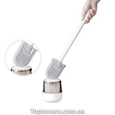 Ершик для унитаза Toilet Brush (силиконовый без дозатора) Белый 14301 фото