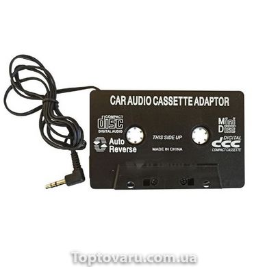 Адаптер AUX для касетних магнітол CASSETE JACK 3.5 Чорний 4494 фото