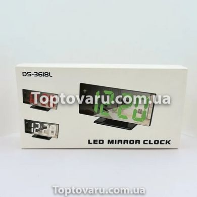 Годинники електронні LED VST-3618L Зелений 6272 фото
