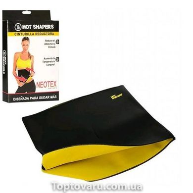 Пояс для похудения Hot Shapers цельный Черный с желтым р-р М 2731 фото