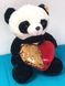 Плюшевый мишка Панда с сердцем в подарочной упаковке р-р L 1646 фото 2