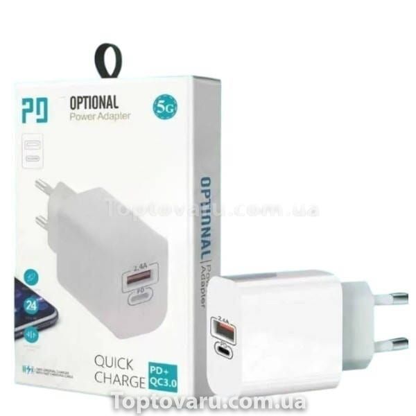 Зарядний пристрій Вихід 1: DC 5V-2.4A Вихід 2: DC 5V-3.6A PDA Біле 26096 фото
