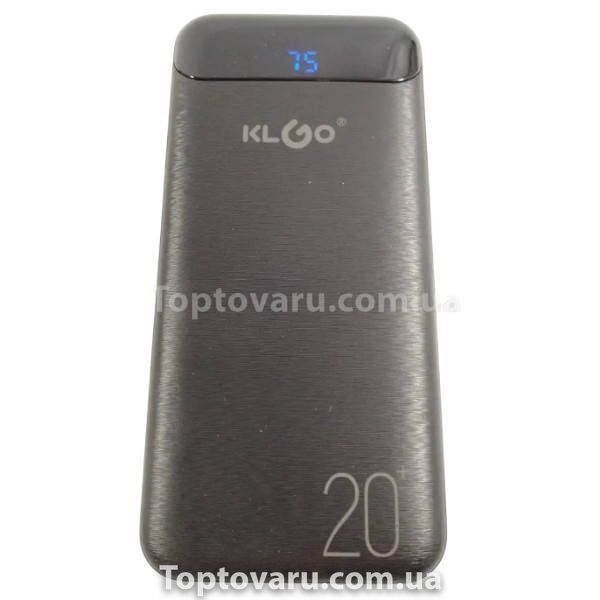 Power Bank KLGO KP-89 20000 mAh Чорний 32756 фото