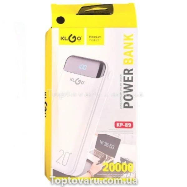 Power Bank KLGO KP-89 20000 mAh Чорний 32756 фото