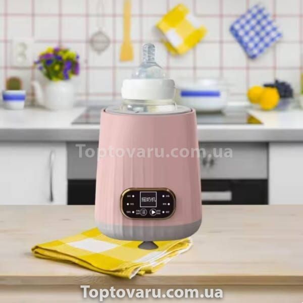 Шейкер для бутылочек портативный с таймером Portable Shaking Machine Розовый 17756 фото