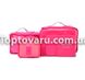 Організатор дорожнього комплекту 6шт Travel Organiser Kit Рожевий 6346 фото 3
