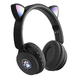 Бездротові навушники Bluetooth з котячими вушками ST-77M Чорні 9594 фото 1