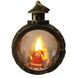 Ліхтар новорічний декоративний круглий Дід мороз S-7117 Чорний 12481 фото 1