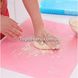 Кондитерський силіконовий килимок для розкочування тіста 50 на 70см Рожевий 7279 фото 3
